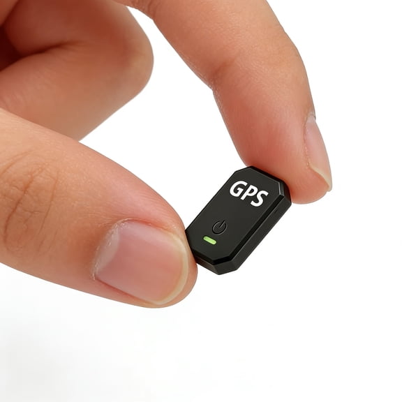 Portable 0.8 Inch Mini GPS Tracking Device, Real-Time GPS Locator with Power Switch, Anti-Lost Finder for Kids, Pets & Cars