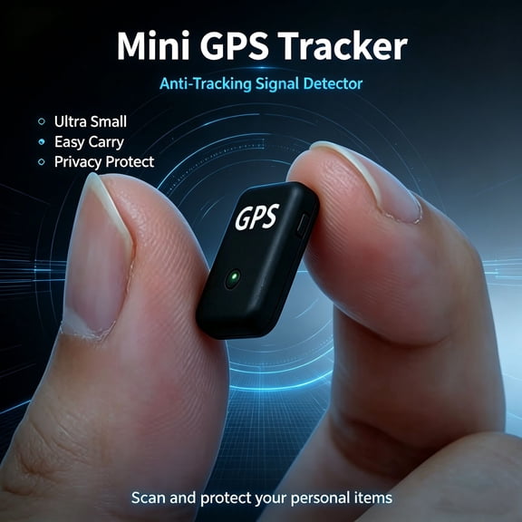 0.8 inch!Hidden Mini GPS Tracker for Vehicles Portable Real Time Magnetic Tracking Device Car Full Global Coverage Location Kids Dogs Trucks Person No Subscription Required Monthly Fee (Mini Size )