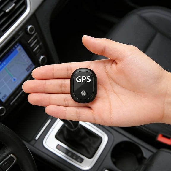 Ultra-Small 0.8" GPS Tracker, Smart Real-Time Locator with In/Out Alarm, Portable Tracking Device for Pets, Kids & Luggage