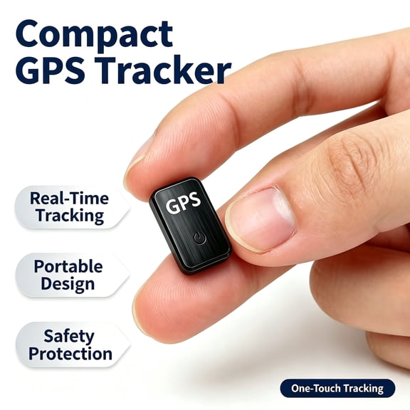 0.8 inch!Hidden Mini GPS Tracker for Vehicles Portable Real Time Magnetic Tracking Device Car Full Global Coverage Location Kids Dogs Trucks Person No Subscription Required Monthly Fee (Mini Size )
