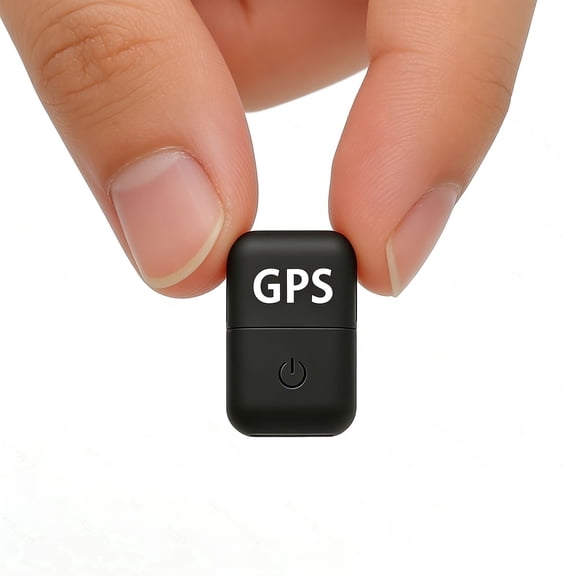 Mini Real-Time GPS Tracker, 0.8 Inch Ultra-Small Locator with Anti-Lost Function, Portable Tracking Device for Cars, Kids & Keys