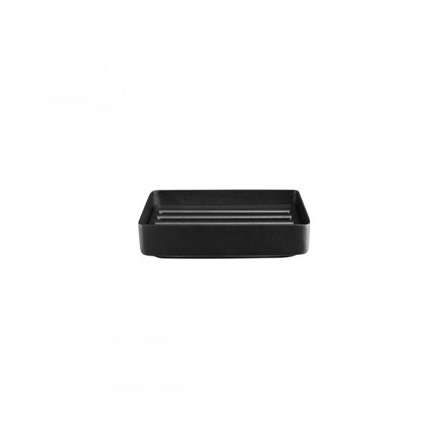 Nexio Quick-Dry Slatted Black Stainless Steel Soap Dish