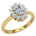 thumbnail image 1 of 0.80 CT TW April Birthstone Classic Oval Diamond Ring 14K Gold (G,SI), 1 of 5