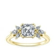 thumbnail image 1 of 0.80 Carat Excellent Asscher Cut Real Diamond Latest Design Solitaire Engagement Ring for Ladies Solid 14K Yellow Gold Size 7.5, 1 of 8