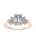 thumbnail image 1 of 0.80 Carat Excellent Emerald Cut Natural Diamond Unique Solitaire Ring for Women Solid 18K Rose Gold Size 8.5, 1 of 8
