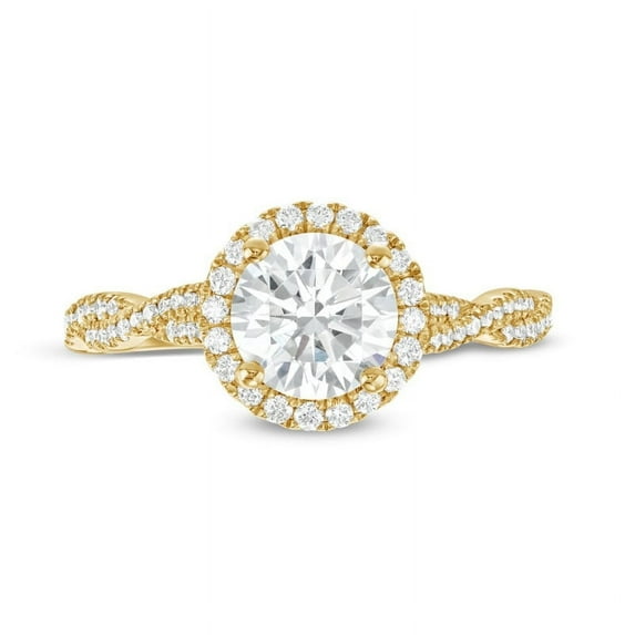 0.80 Ct Round Cut Solitaire Natural Diamond (F-G/VS1) Latest Design Ring for Engagement in 18K Yellow Gold Size 8.5 by Diamond-Capitals