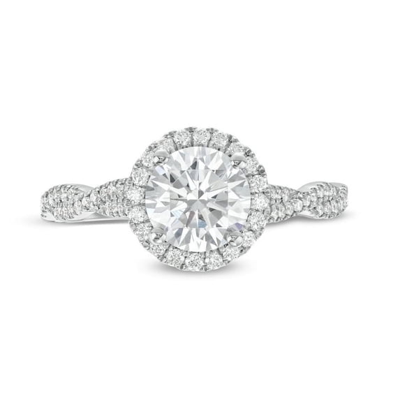 0.80 Carat Round Cut Natural Diamond Lovely Solitaire Anniversary Ring for Women in 14K White Gold Size 10 (F-G/VS1) by Diamond-Capitals