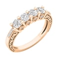 thumbnail image 1 of 0.80 Carat (ctw) 18K Rose Gold Round Diamond Ladies Anniversary Wedding Stackable Band Ring 3/4 CT, 1 of 1