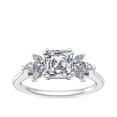thumbnail image 1 of 0.80 Ct Brilliant Asscher Cut Natural Diamond Elegant Solitaire Wedding Ring for her Solid 14K White Gold Size 6, 1 of 8