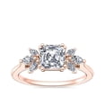 thumbnail image 1 of 0.80 Ct Brilliant Asscher Shape Solitaire Genuine Diamond Beautiful Wedding Ring for her Solid 18K Rose Gold Size 7, 1 of 8