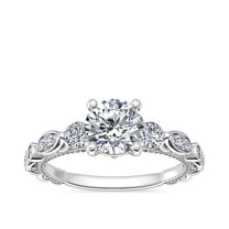 0.80 Ct Beautiful Round Shape Solitaire Genuine Diamond Wedding Ring for Gift Solid 14K White Gold Size 7 (F-G/VS1) by Diamond-Capitals