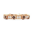 thumbnail image 1 of 0.80 Ct Natural Round Garnet 925 Sterling Silver Rose Plated Art Deo Women Valentines Day Gifts Ring, 1 of 3