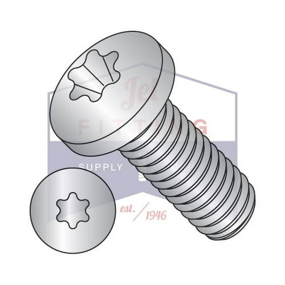 0-80 x 3/16" Machine Screws | Six-Lobe | Pan Six Lobe | 18-8 Stainless Steel (Quantity: 4000)