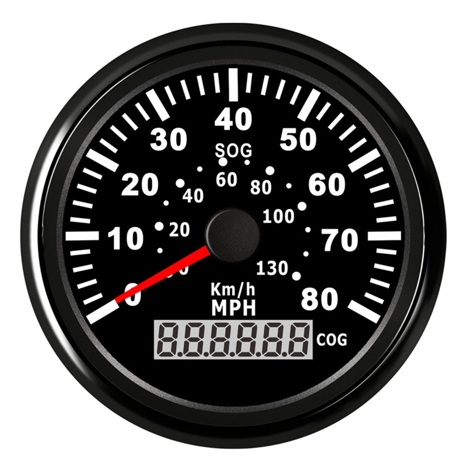 0-80MPH Black GPS Speedometers Tuning 85mm 0-130km/H Speed Mileometers ...