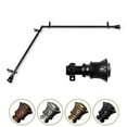 thumbnail image 1 of 0.812 in. Dia. Verena Corner Curtain Rod, Black - 28-48 in., 1 of 1