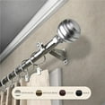 thumbnail image 1 of 0.8125 in. Louise Curtain Rod with 28 to 48 in. Extension, Satin Nickel, 1 of 1