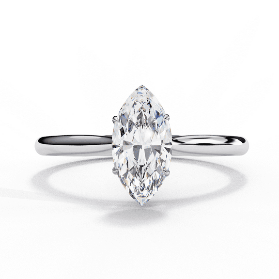 0.82 CT Marquise Cut IGI Certified Lab Created Diamond, 4 Prong Wedding Anniversary Gift Ring, 14k White Gold Ring, Solitaire Wedding Ring