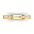 thumbnail image 1 of 0.84 ct Brilliant Princess Cut Natural Morganite 14k Yellow Gold Stackable Band SZ 3.75, 1 of 6