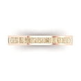 thumbnail image 1 of 0.84 ct Brilliant Princess Cut Natural Morganite 18K Rose Gold Stackable Band SZ 5.5, 1 of 6
