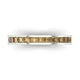 thumbnail image 1 of 0.84 ct Brilliant Princess Cut Simulated Champagne 18K White Gold Band SZ 7.25, 1 of 6