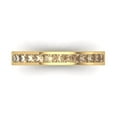 thumbnail image 1 of 0.84 ct Brilliant Princess Cut Synthetic Yellow Moissanite 14k Yellow Gold Stackable Band SZ 6, 1 of 6