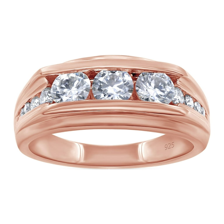 14k Rose Gold Diamond Channel Set 0.15 CTW Wedding Anniversary Band 14k Rose Gold Diamond Channel Set 0.15 CTW Wedding Anniversary Band