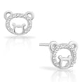 thumbnail image 1 of 0.85 Ct Round Cut Natural Moissanite Teddy Bear Stud Earrings in Sterling Silver 0.85 Ct Round Cut Natural Moissanite Teddy Bear Stud Earrings in Sterling Silver, 1 of 3