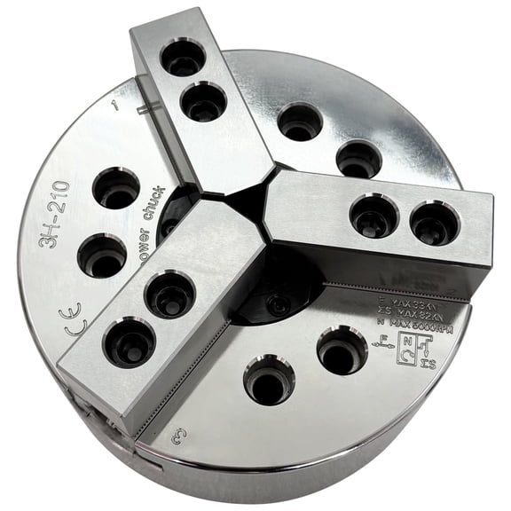 0.86-8.27" Three-jaw Hydraulic Chuck Hollow Super-precision Power Chuck