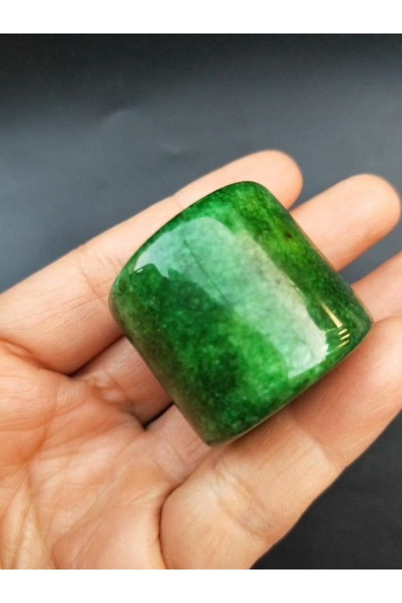 0.86-Inch Chinese, Jade Archer Thumb Ring, Rare Decorative Collection Gift-