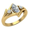 thumbnail image 1 of 0.87 CT TW Marquise Cut Bypass Engagement Ring 18K Gold (G,VS2), 1 of 5