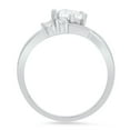 thumbnail image 1 of 0.87 ct Round Cut Moissanite Three-Stone Engagement Ring for Women in 18K White Gold, 1 of 2