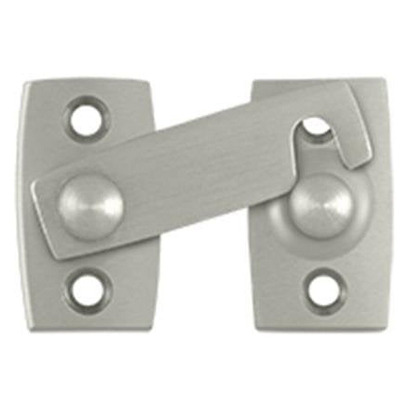 0.87 in. Shutter Bar Door Latch, Satin Nickel Solid Brass