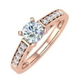 thumbnail image 1 of 0.88 Carat Diamond Engagement Ring in 14K Rose Gold (Ring Size 8.25) (I1-I2 Clarity), 1 of 5