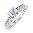 thumbnail image 1 of 0.88 Carat Diamond Engagement Ring in 14K White Gold (Ring Size 4), 1 of 5