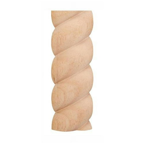 0.88 in. Projection Rope Corner Moulding - 8 Feet (Poplar)