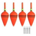 thumbnail image 1 of Uxcell 0.88oz Lighted Fishing Slip Bobbers EVA Light Up in Red Fishing Float with Battery 4 Pack, 1 of 3