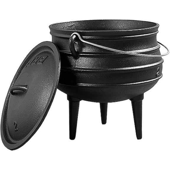 0.8L Cast Iron Cauldron with Lid & Tripod Legs, Small Witches Simmer Pot, Portable Cast Iron Camping Cooking Pot for Spells Incense Stew Cooking