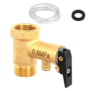 0.8MPa Pressure Relief Valves Automatic Release Anti Backflow Designs Brass Safety Valves 1/2inch for Water Heater Systems