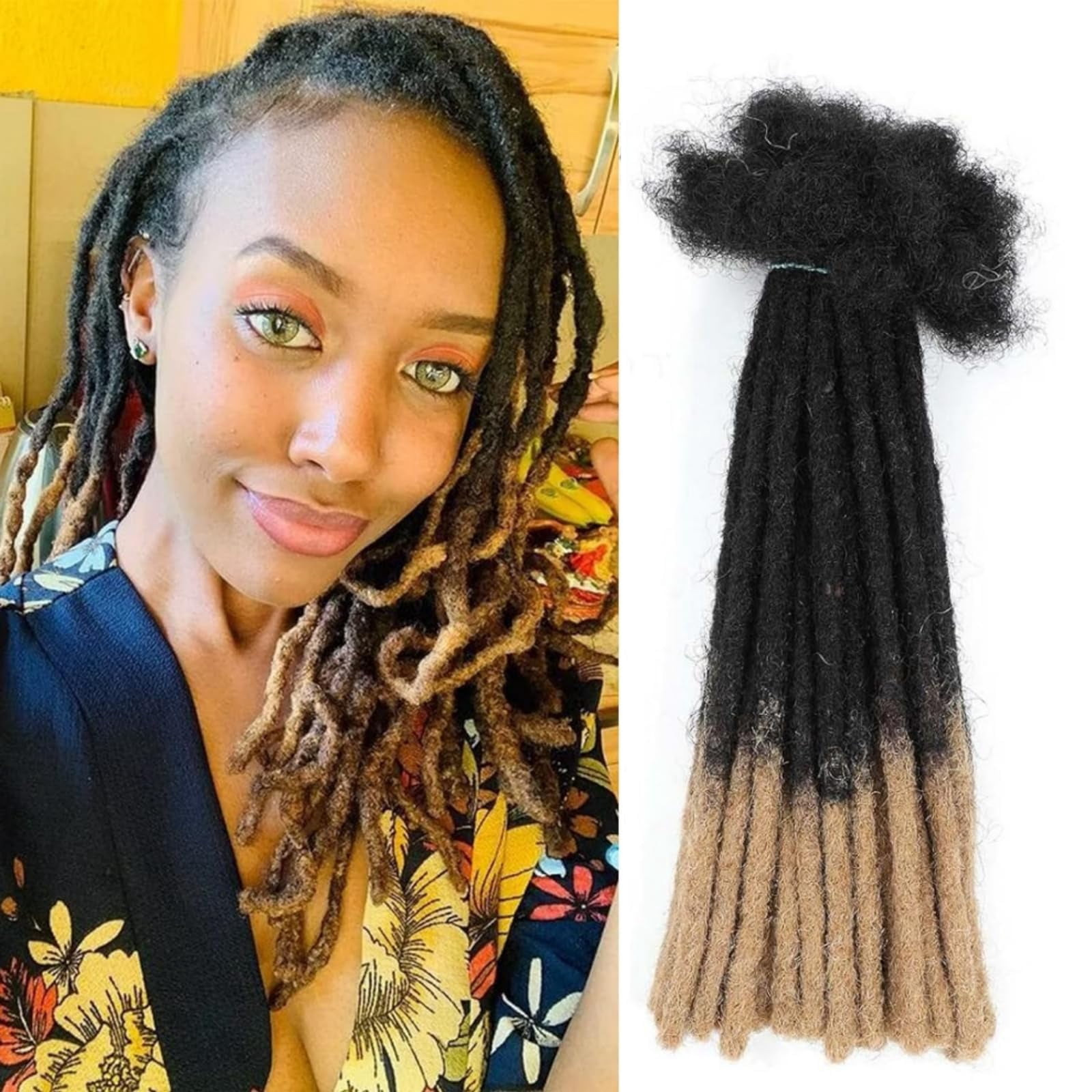 0.8cm 14inch 20 Strands Loc Extensions Human Hair Dreadlock Extensions ...