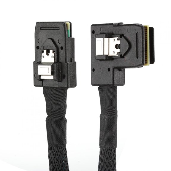 0.8m Mini SAS 36-Pin SFF-8087 Right Angle Male to Hard Drive Data Cable