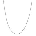 thumbnail image 1 of 0.8mm 14k White Gold Sparkle-Cut Quadra Wheat Chain Necklace - 2.3 Grams - 24 Inch, 1 of 4