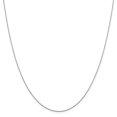 thumbnail image 1 of 0.8mm 14k White Gold V-p 8r Pendant Rope - 1.1 Grams - 24 Inch, 1 of 2