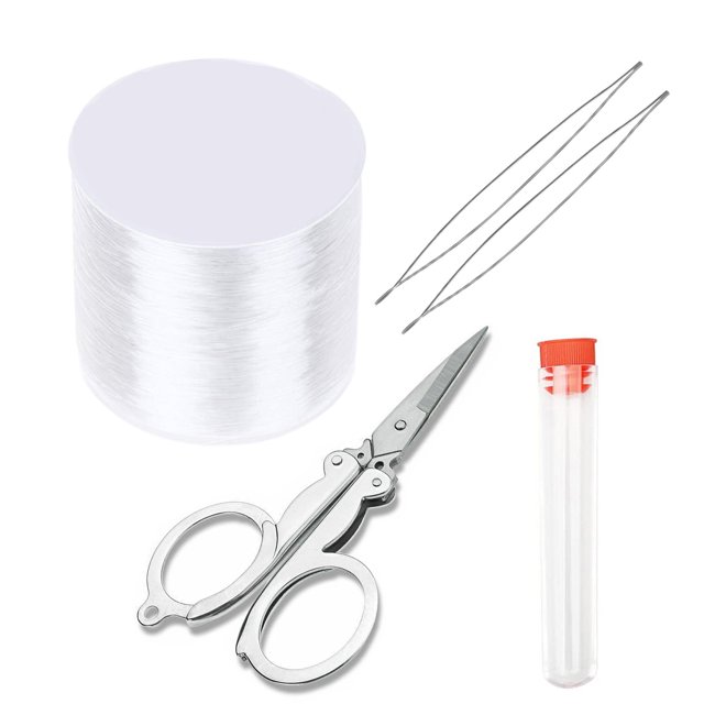 0.8mm Elastic Bracelet String Cord Clear Stretch Bead Cord for Jewelry Making Necklace Bracelet