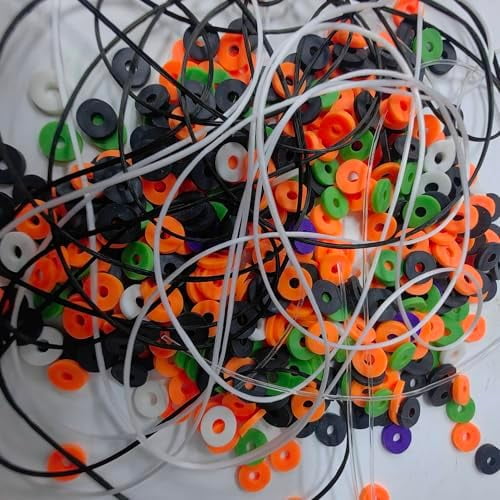 0.8mm Elastic Bracelet String Cord, Crystal Stretch Bead Cord for Bracelets Jewelry Making, Clear Stretchy Elastic String for Beading, Transparent Thread (3 Roll(0.8MM+1MM)/530ft)