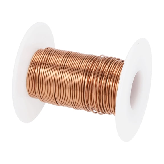 0.8mm Magnet Wire 36ft Enameled Magnet Winding Copper Wire 50g,Brown