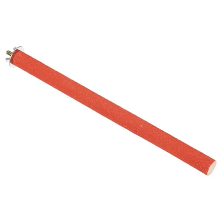 0.8x11.8" Bird Paw Grinding Stick Parrot LoveBird Parakeet Cockatiel Perch Stand, Red