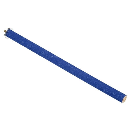 0.8x13.8" Bird Paw Grinding Stick Parrot LoveBird Parakeet Cockatiel Perch Stand, Blue