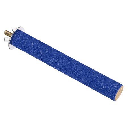 0.8x5.5" Bird Paw Grinding Stick Parrot LoveBird Parakeet Cockatiel Perch Stand, Blue