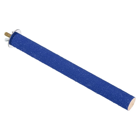 0.8x7.8" Bird Paw Grinding Stick Parrot LoveBird Parakeet Cockatiel Perch Stand, Blue
