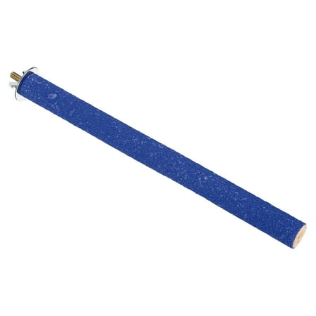 0.8x9.8" Bird Paw Grinding Stick Parrot LoveBird Parakeet Cockatiel Perch Stand, Blue